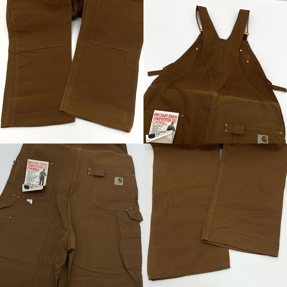 【中古】Carhartt | カーハート　80s-90s Dead Stock フラッシャー付　オーバーオール ブラウン【尾張小牧店】