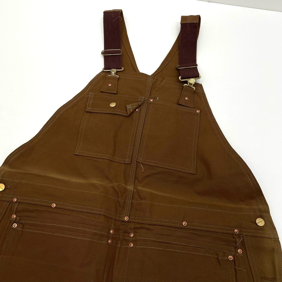 【中古】Carhartt | カーハート　80s-90s Dead Stock フラッシャー付　オーバーオール ブラウン【尾張小牧店】