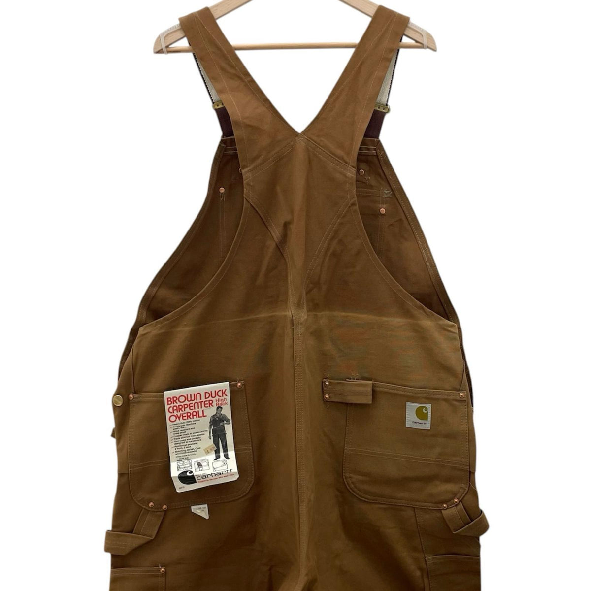 【中古】Carhartt | カーハート　80s-90s Dead Stock フラッシャー付　オーバーオール ブラウン【尾張小牧店】