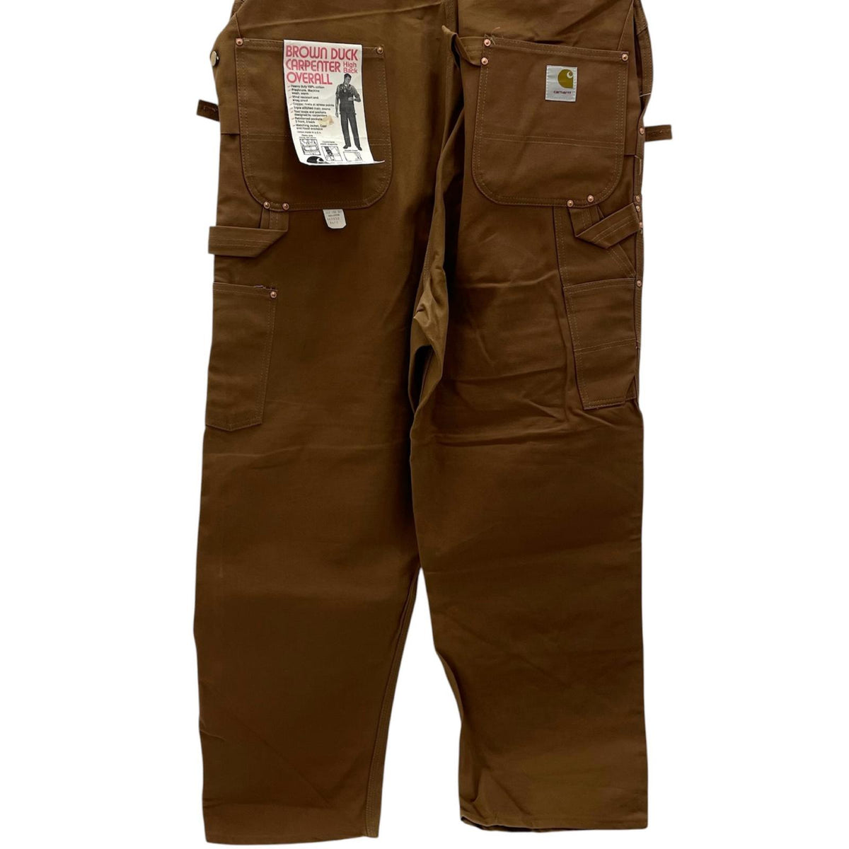 【中古】Carhartt | カーハート　80s-90s Dead Stock フラッシャー付　オーバーオール ブラウン【尾張小牧店】