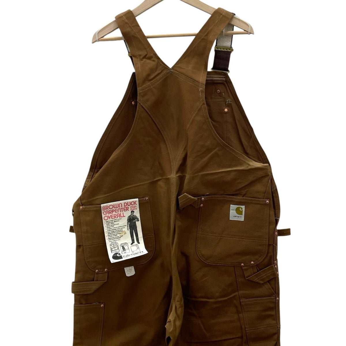 【中古】Carhartt | カーハート　80s-90s Dead Stock フラッシャー付　オーバーオール ブラウン【尾張小牧店】