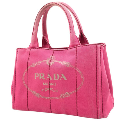 【中古】PRADA | プラダ カナパ キャンバス ハンドバッグ ピンク【尾張小牧店】