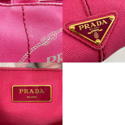 【中古】PRADA | プラダ カナパ キャンバス ハンドバッグ ピンク【尾張小牧店】