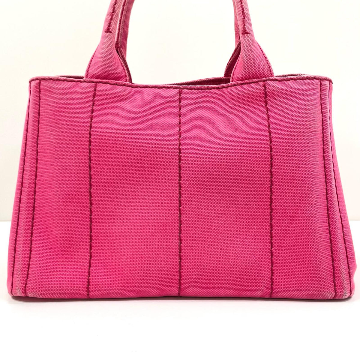 【中古】PRADA | プラダ カナパ キャンバス ハンドバッグ ピンク【尾張小牧店】