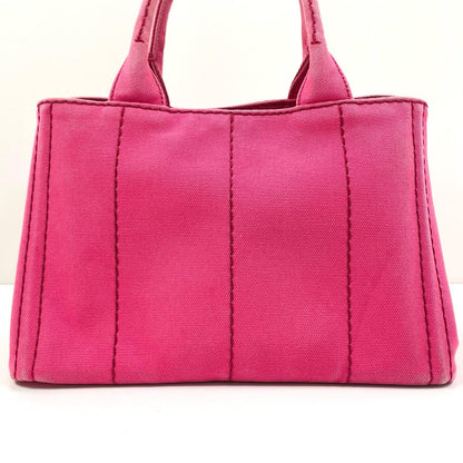 【中古】PRADA | プラダ カナパ キャンバス ハンドバッグ ピンク【尾張小牧店】