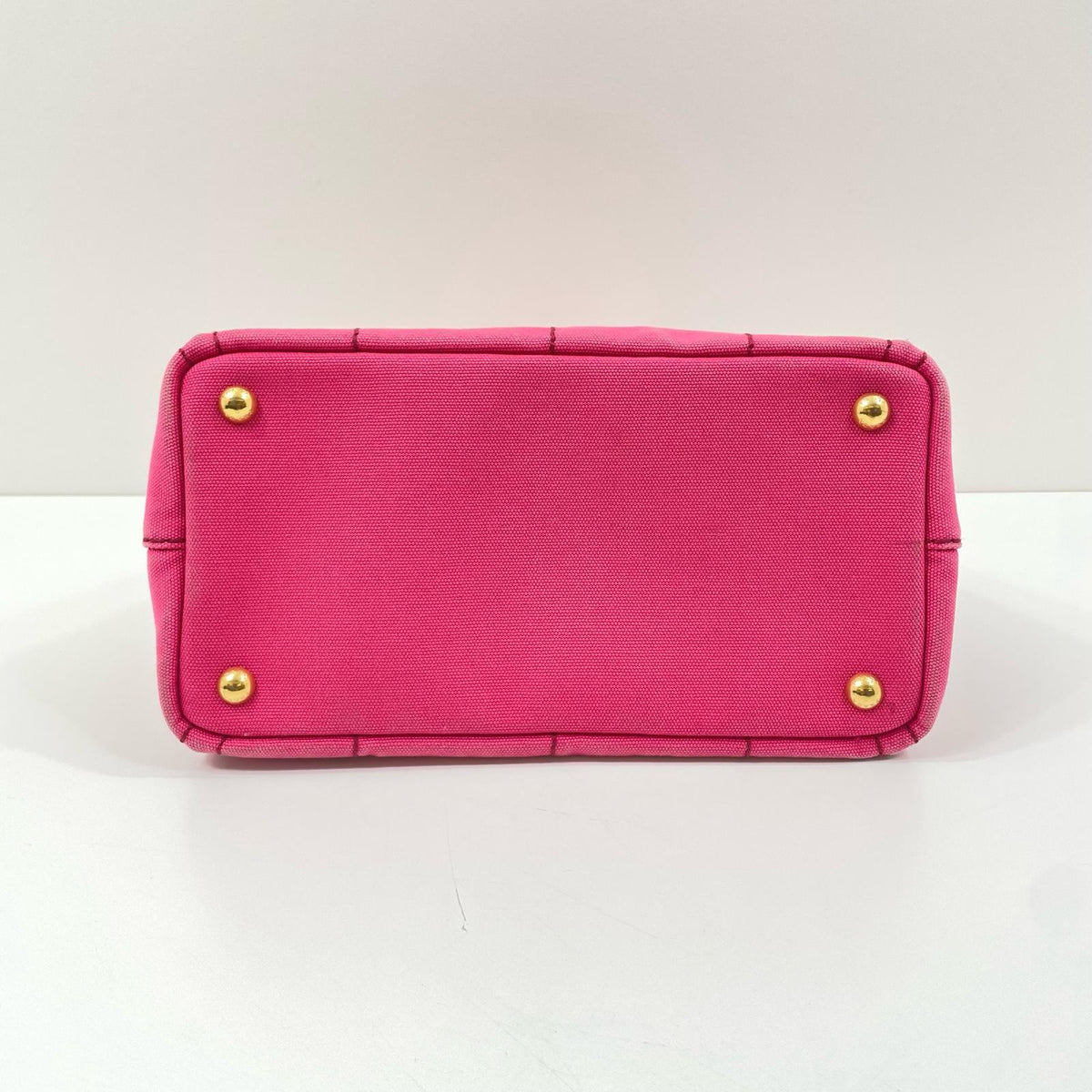【中古】PRADA | プラダ カナパ キャンバス ハンドバッグ ピンク【尾張小牧店】