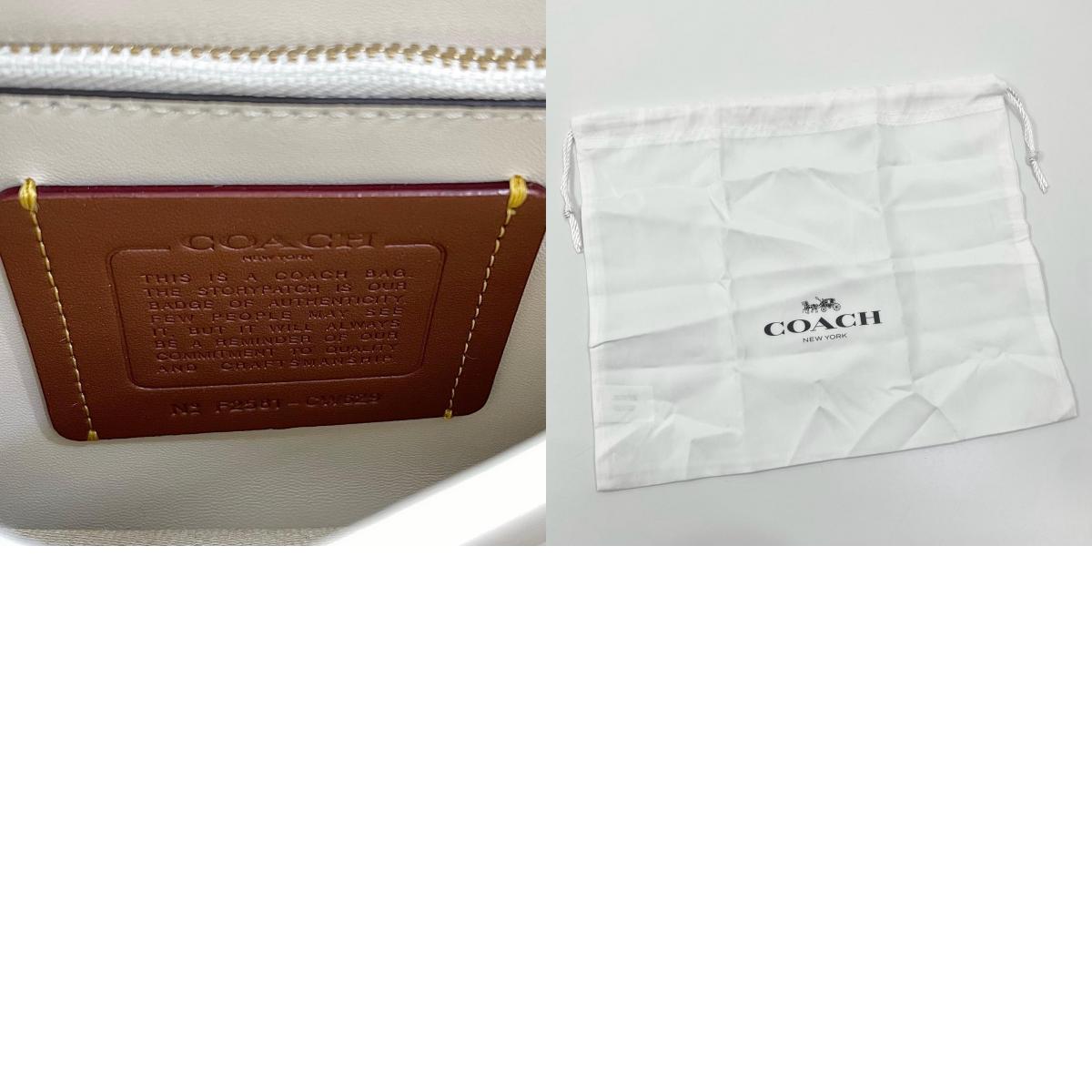 【中古】COACH | コーチ タイムズ スクエア タビー ショルダー バッグ・キルティング 2wayバッグ ショルダーバッグ CW629 ホワイト【尾張小牧店】