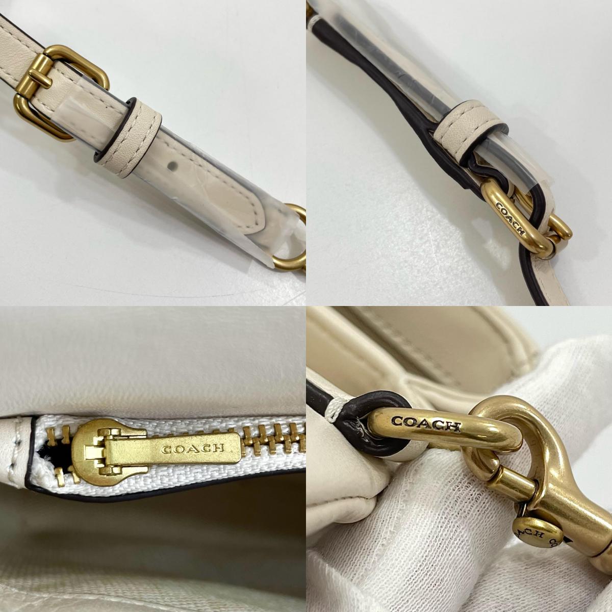 【中古】COACH | コーチ タイムズ スクエア タビー ショルダー バッグ・キルティング 2wayバッグ ショルダーバッグ CW629 ホワイト【尾張小牧店】