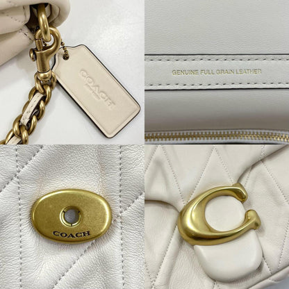 【中古】COACH | コーチ タイムズ スクエア タビー ショルダー バッグ・キルティング 2wayバッグ ショルダーバッグ CW629 ホワイト【尾張小牧店】