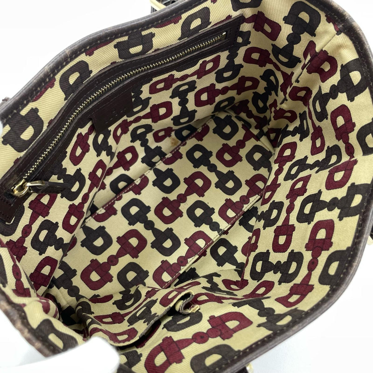 【中古】GUCCI | グッチ GGキャンバス シェリーライン ハンドバッグ チャーム付 139261･002046 ベージュ【尾張小牧店】
