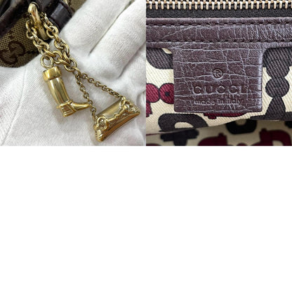 【中古】GUCCI | グッチ GGキャンバス シェリーライン ハンドバッグ チャーム付 139261･002046 ベージュ【尾張小牧店】