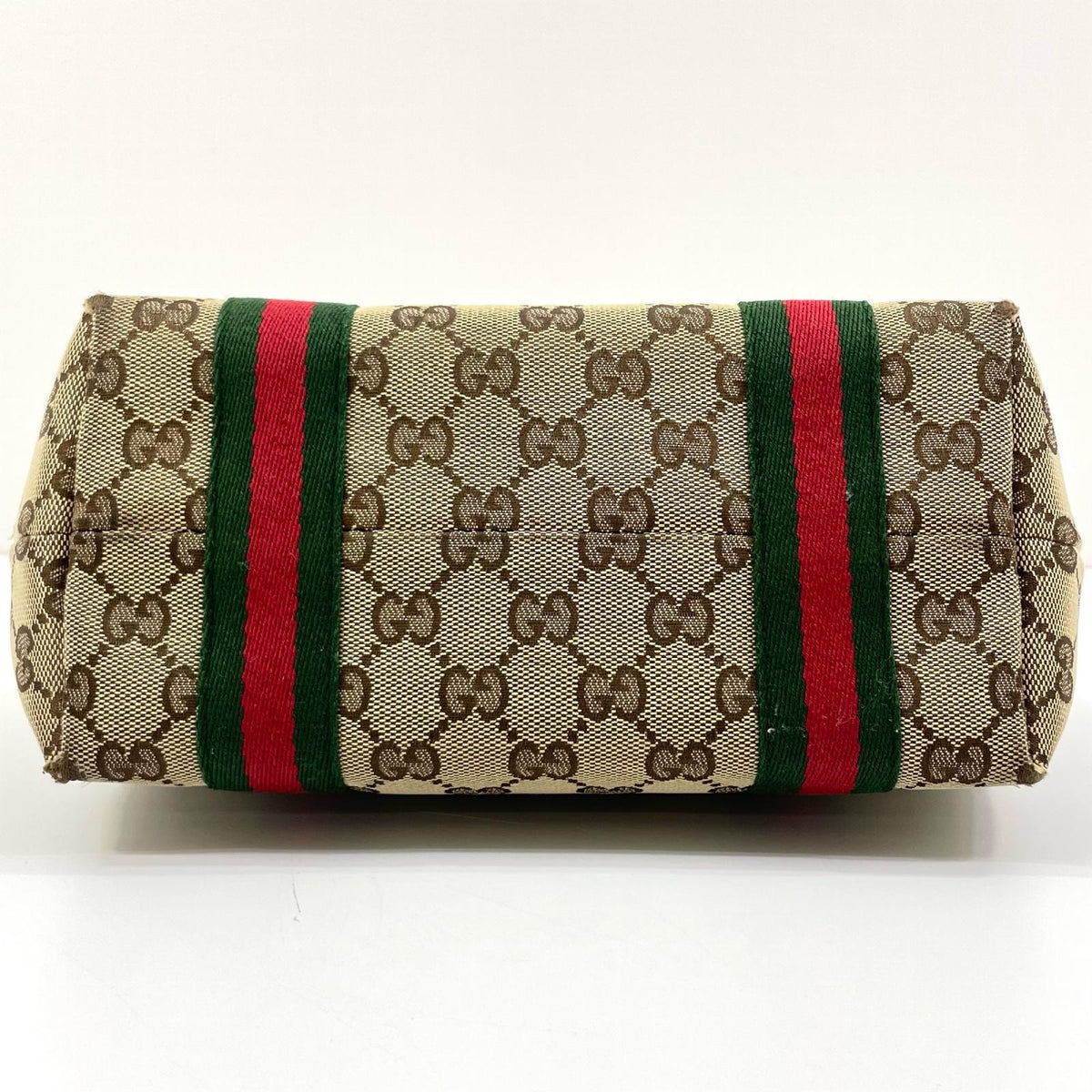 【中古】GUCCI | グッチ GGキャンバス シェリーライン ハンドバッグ チャーム付 139261･002046 ベージュ【尾張小牧店】