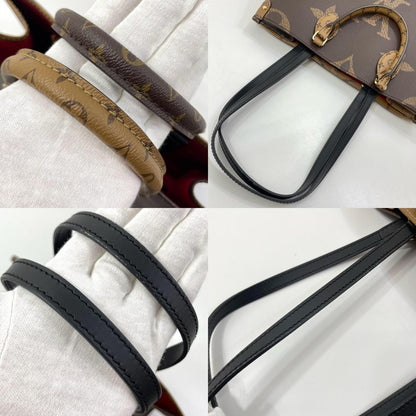 【中古】LOUIS VUITTON | ルイ・ヴィトン オンザゴーMM モノグラム ジャイアント リバース トートバッグ M45321 ブラウン【尾張小牧店】