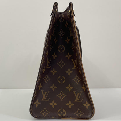【中古】LOUIS VUITTON | ルイ・ヴィトン オンザゴーMM モノグラム ジャイアント リバース トートバッグ M45321 ブラウン【尾張小牧店】