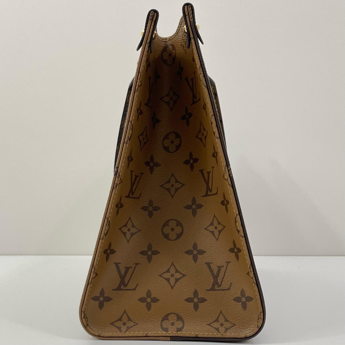 【中古】LOUIS VUITTON | ルイ・ヴィトン オンザゴーMM モノグラム ジャイアント リバース トートバッグ M45321 ブラウン【尾張小牧店】