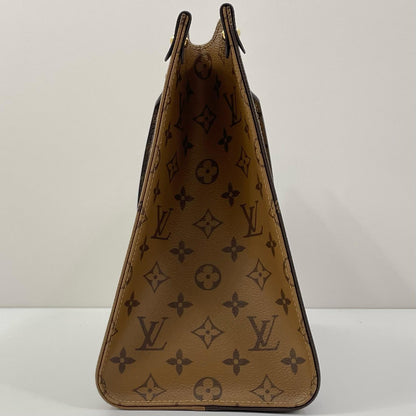 【中古】LOUIS VUITTON | ルイ・ヴィトン オンザゴーMM モノグラム ジャイアント リバース トートバッグ M45321 ブラウン【尾張小牧店】
