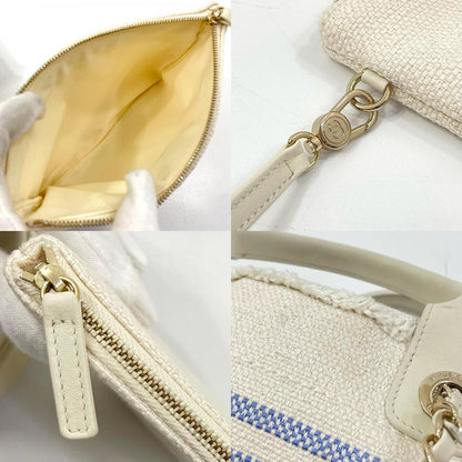 【中古】CHANEL | シャネル ドーヴィル 2way ハンドバッグ トートバッグ チェーンショルダー AS3351 ホワイト【尾張小牧店】