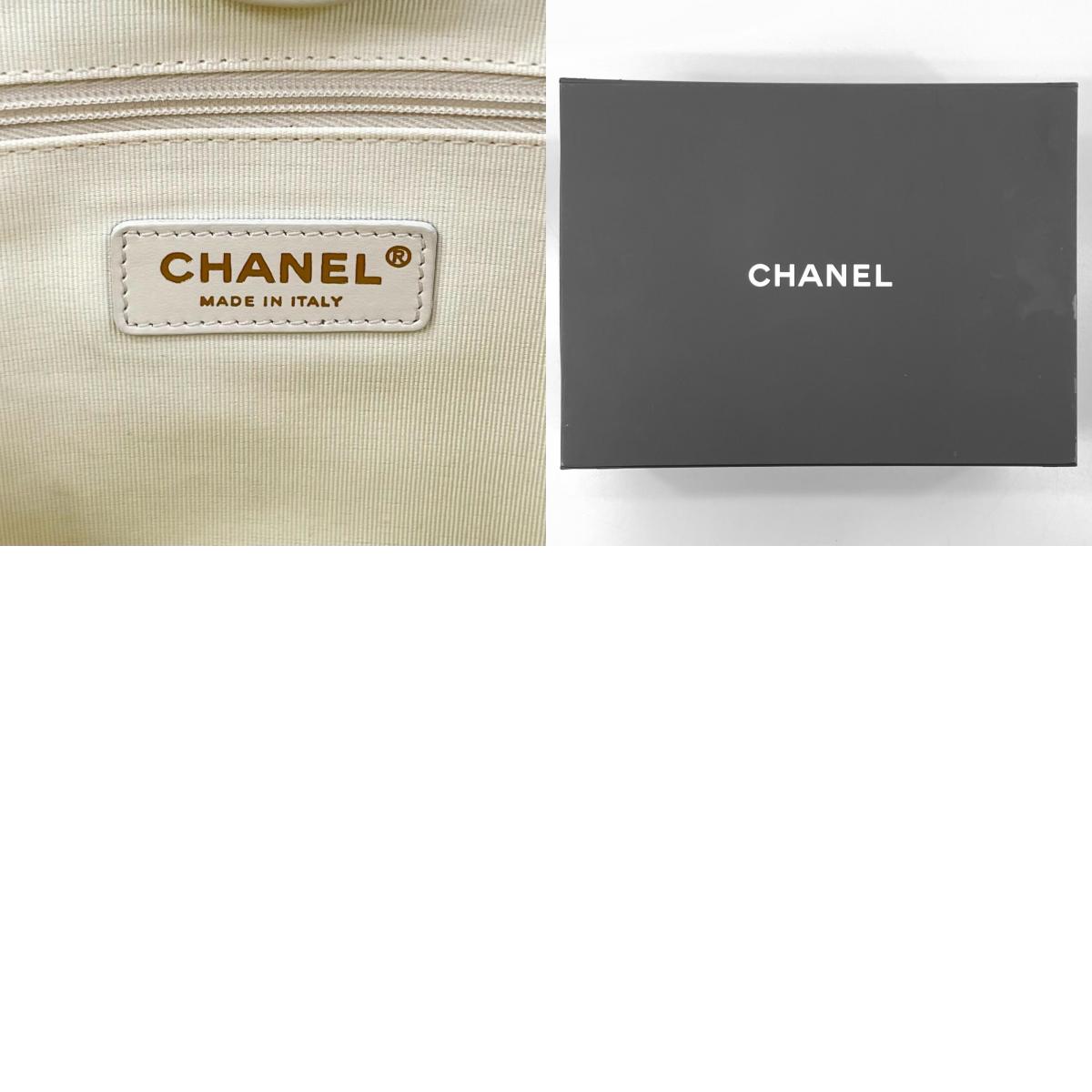 【中古】CHANEL | シャネル ドーヴィル 2way ハンドバッグ トートバッグ チェーンショルダー AS3351 ホワイト【尾張小牧店】
