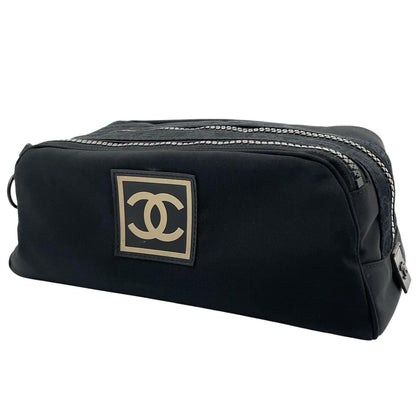 【中古】CHANEL | シャネル スポーツ ココマーク ポーチ ナイロン 7840587 ブラック【尾張小牧店】