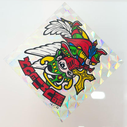 【尾張小牧店】旧4弾 聖フェニックス/武装（チョコ版/裏青色）ビックリマン A【レトロ】【中古】
