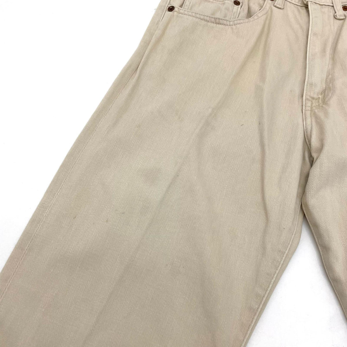 【中古】VINTAGE | ビンテージ　60s 赤タブビッグE フロントVステッチ　パンツ ベージュ【尾張小牧店】