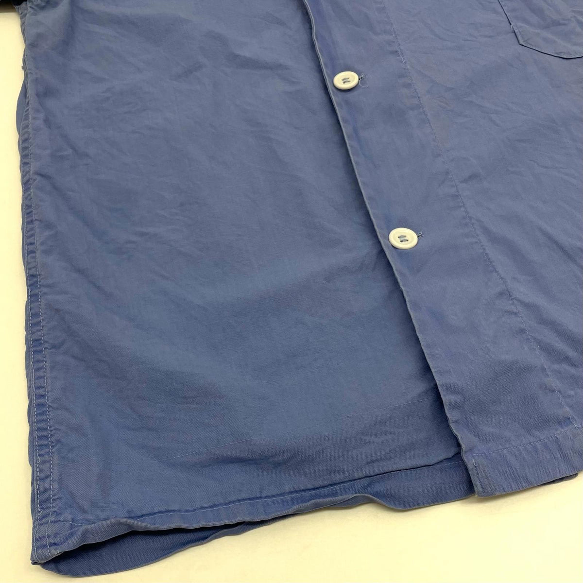 【中古】MILITARY衣料 | ミリタリーイリョウ　50s ステンシル　メディカルシャツ 長袖シャツ ブルー サイズ：M【尾張小牧店】