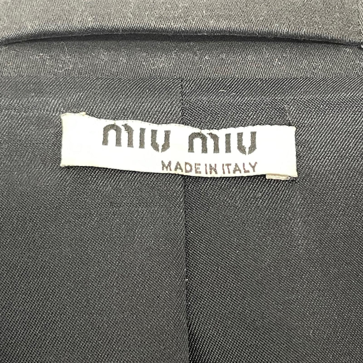 【中古】Miu Miu | ミュウ ミュウ その他アウター ブラック【尾張小牧店】