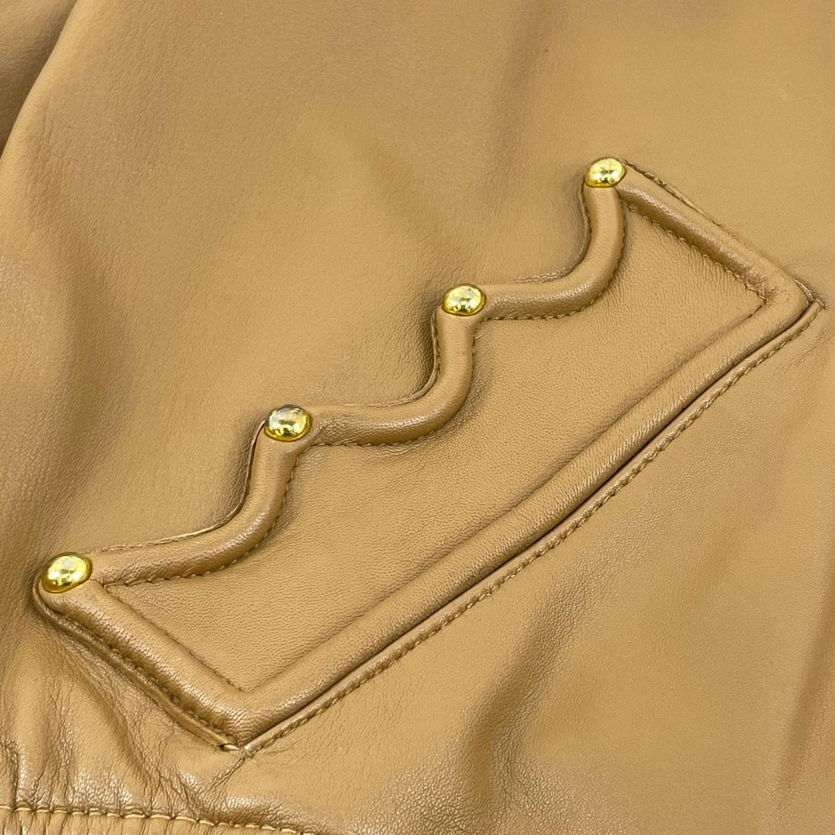 【中古】MOSCHINO | モスキーノ レザー ブラウン【尾張小牧店】