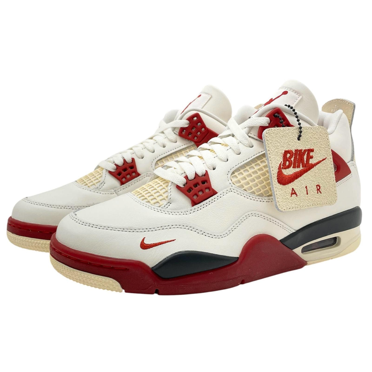 【中古】NIKE×Nigel Sylvester | ナイキ×ナイジェル・シルベスター Air Jordan 4 "Brick After Brick"/エアジョーダン4 "ブリックアフターブリック"　スニーカー 靴　IQ8055 レッド×ホワイト 28cm【尾張小牧店】