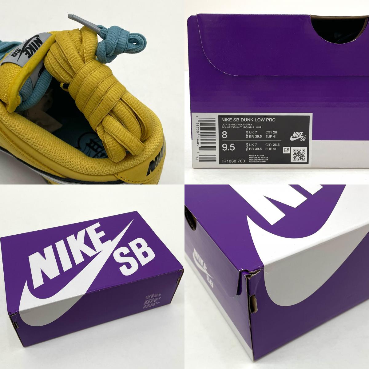 【中古】NIKE | ナイキ SB DUNK LOW PRO "Muni Fast Pass"/ダンク ロー "ムニファストパス"　スニーカー 靴　IR1888-700 ブルー×イエロー 26cm【尾張小牧店】