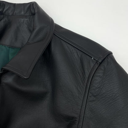 【中古】児島ジーンズ | コジマジーンズ　25周年限定 レザージャケット ブラック サイズ：XL【尾張小牧店】