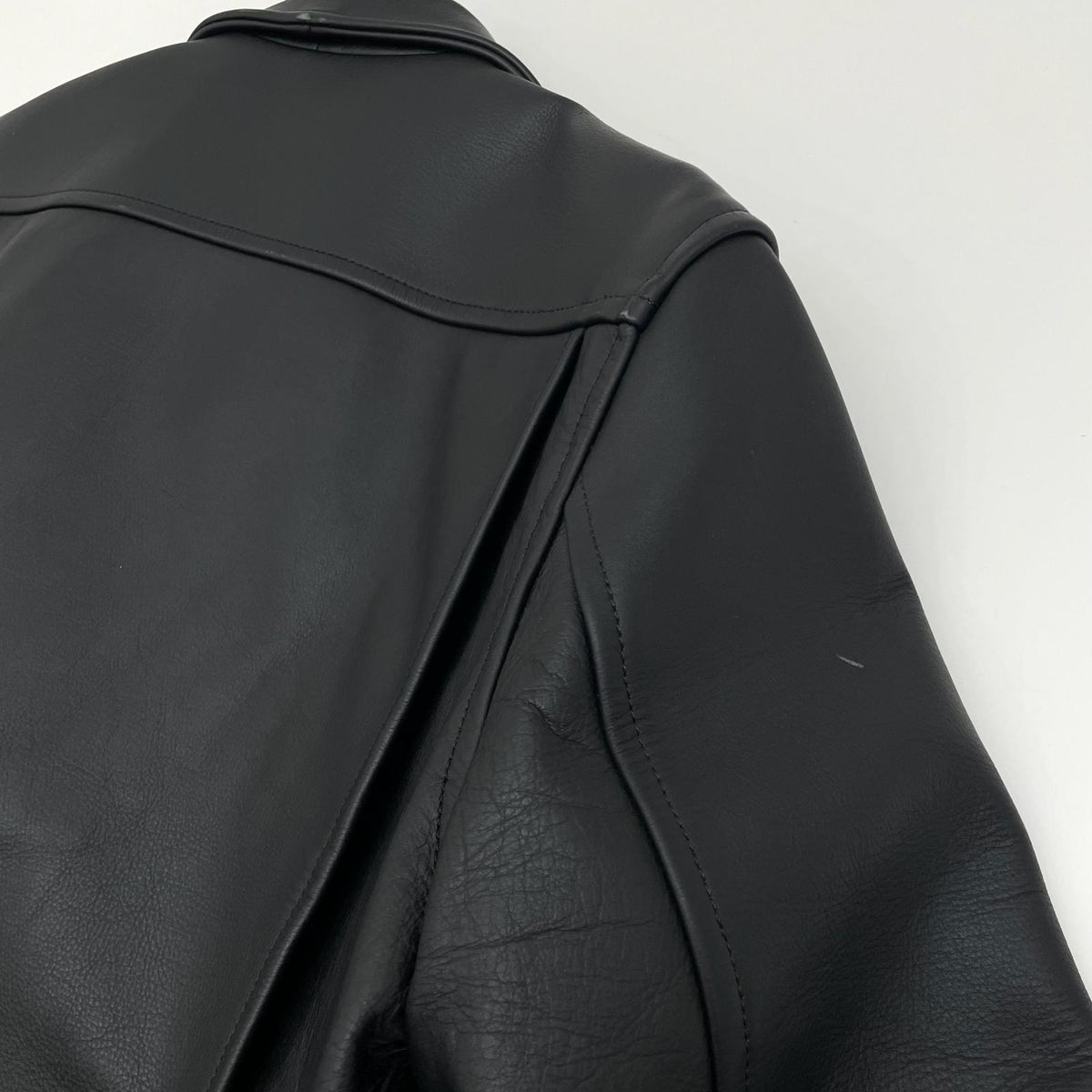 【中古】児島ジーンズ | コジマジーンズ　25周年限定 レザージャケット ブラック サイズ：XL【尾張小牧店】
