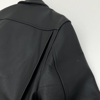 【中古】児島ジーンズ | コジマジーンズ　25周年限定 レザージャケット ブラック サイズ：XL【尾張小牧店】
