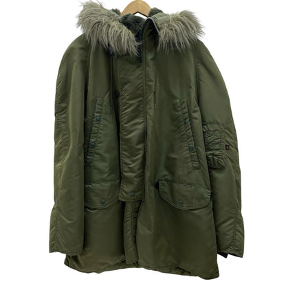 【中古】ALPHA | アルファ　90s USA製 N-3B フライトジャケット オリーブ サイズ：L【尾張小牧店】