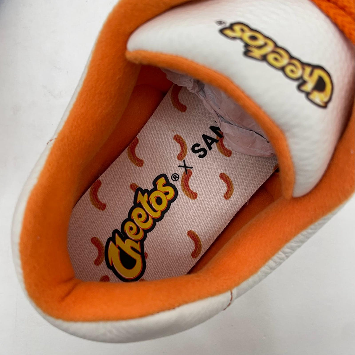 【中古】Sangacio×CHEETOS | サンガッチョ×チートス にゅ～ず スニーカー 靴　ホワイト×オレンジ 28.5cm【尾張小牧店】