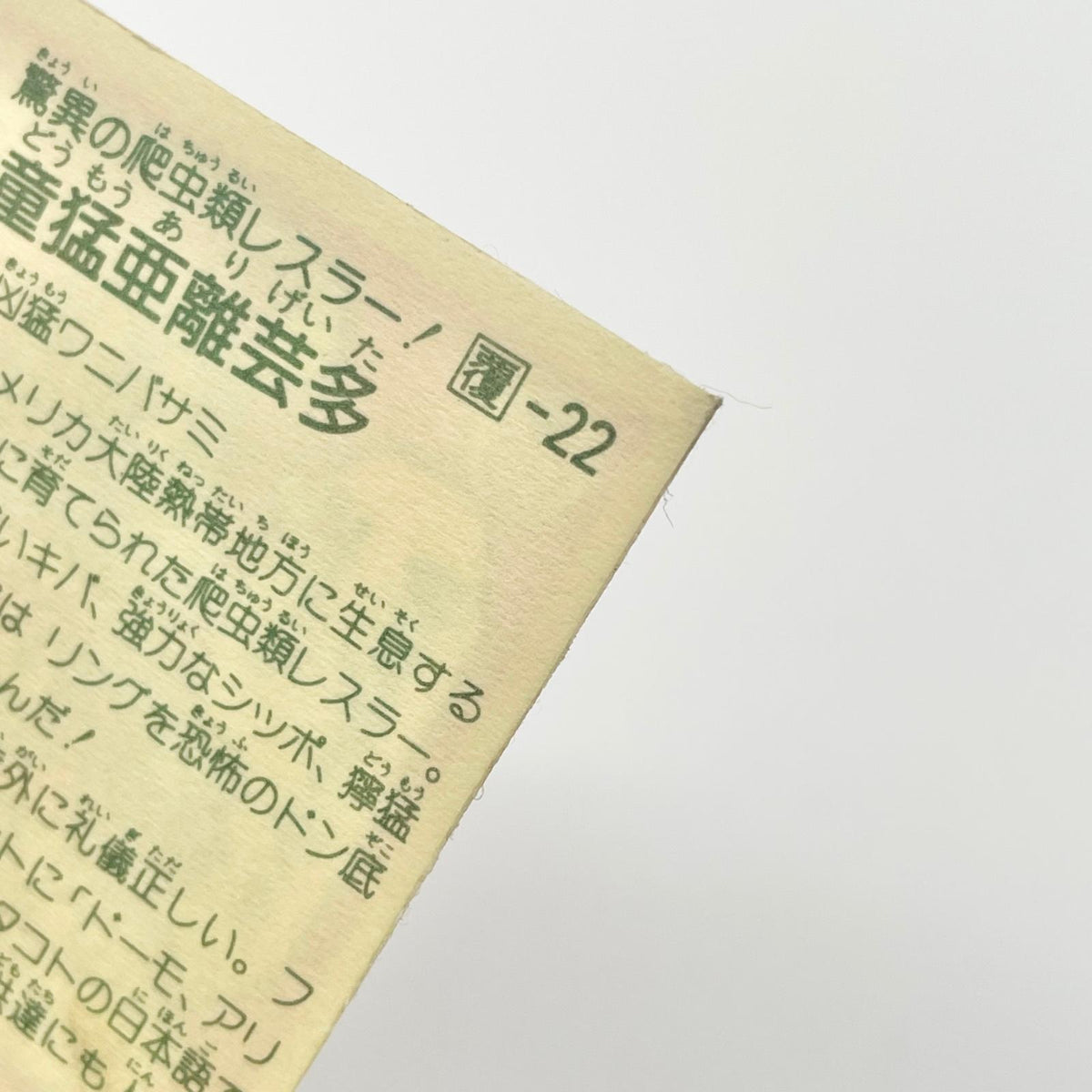 【尾張小牧店】童猛亜離芸多 覆-22 ガムラツイスト 5弾【レトロ】【中古】【ポスト投函】【代引き不可】