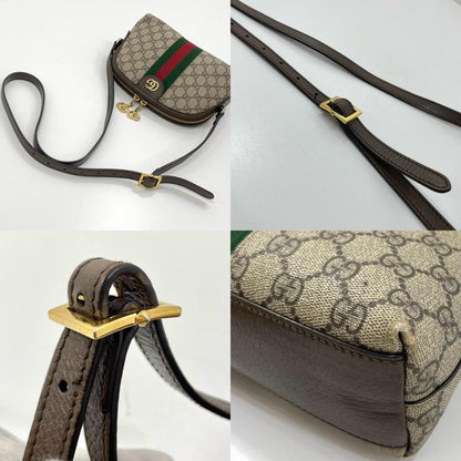【中古】GUCCI | グッチ オフィディア GGスプリーム キャンバス ショルダーバッグ 499621･486628 ブラウン【尾張小牧店】