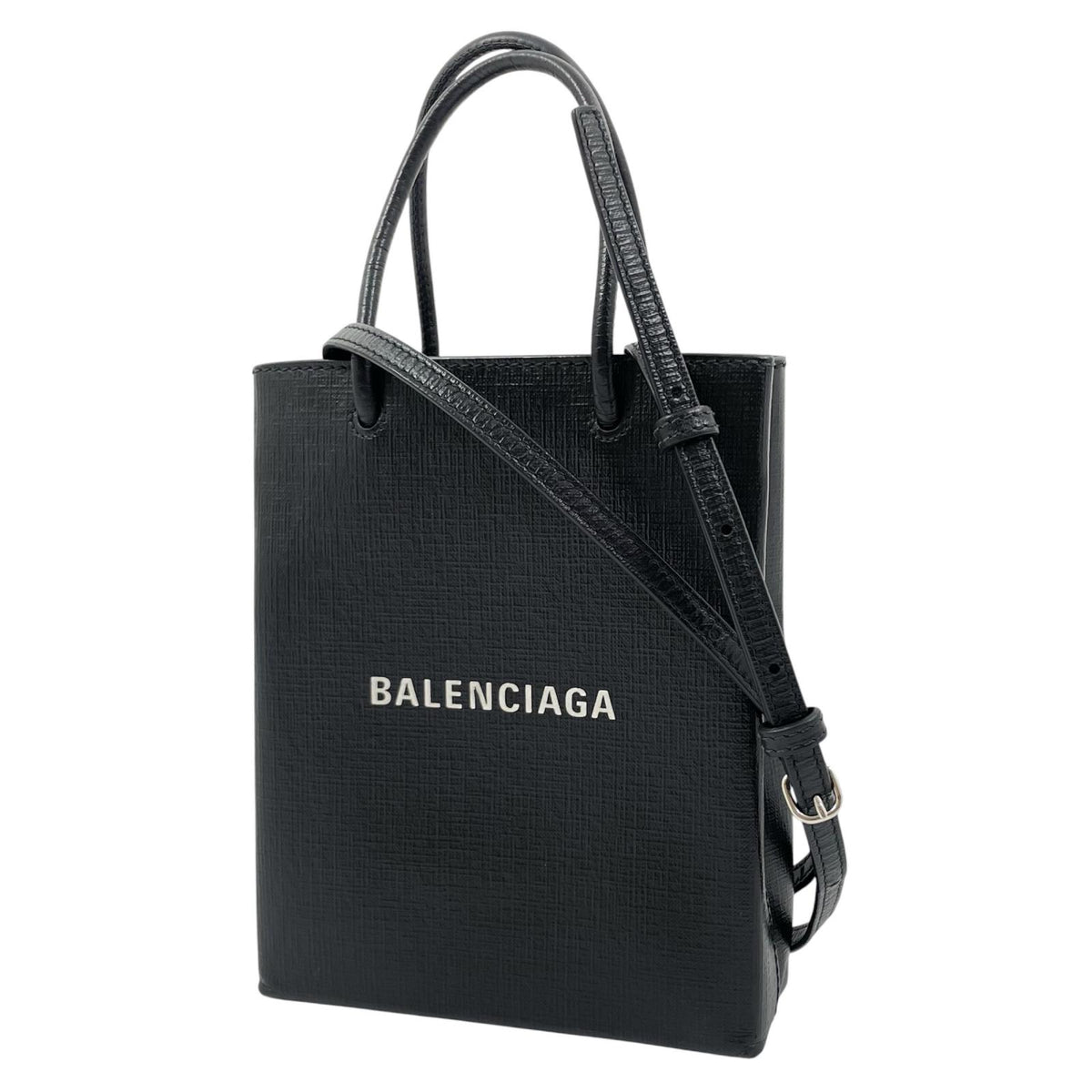 【中古】BALENCIAGA | バレンシアガ ラージショッピングバッグ トートバッグ 693805･1000･P･568024 ブラック【尾張小牧店】