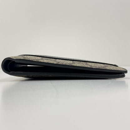 【中古】GUCCI | グッチ GGスプリーム コンパクトウォレット 二つ折り財布 451240･496085 ブラウン×ブラック【尾張小牧店】