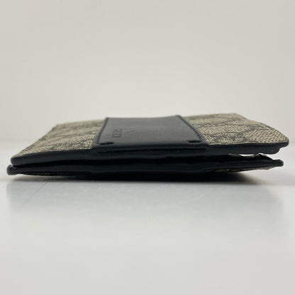 【中古】GUCCI | グッチ GGスプリーム コンパクトウォレット 二つ折り財布 451240･496085 ブラウン×ブラック【尾張小牧店】