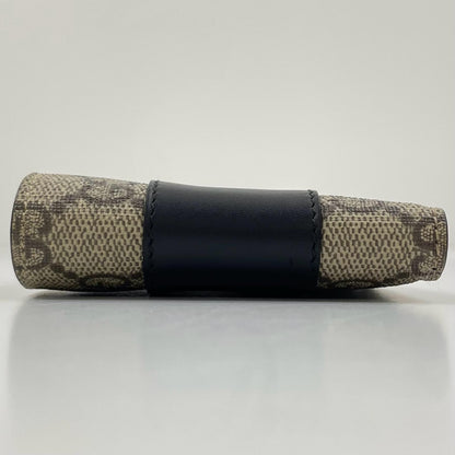 【中古】GUCCI | グッチ GGスプリーム コンパクトウォレット 二つ折り財布 451240･496085 ブラウン×ブラック【尾張小牧店】