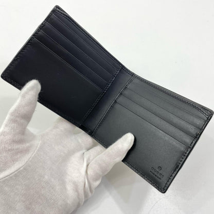 【中古】GUCCI | グッチ GGスプリーム コンパクトウォレット 二つ折り財布 451240･496085 ブラウン×ブラック【尾張小牧店】
