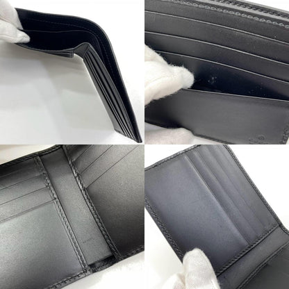 【中古】GUCCI | グッチ GGスプリーム コンパクトウォレット 二つ折り財布 451240･496085 ブラウン×ブラック【尾張小牧店】