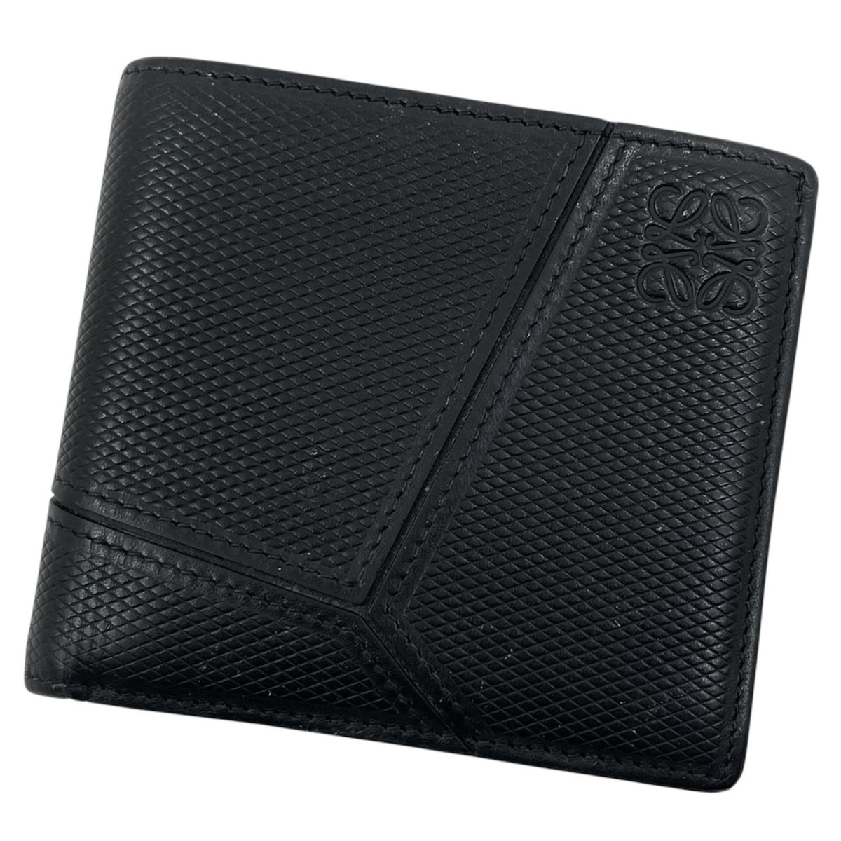 【中古】LOEWE | ロエベ パズル バイフォールド コインウォレット コンパクトウォレット 二つ折り財布 C510501 ブラック【尾張小牧店】