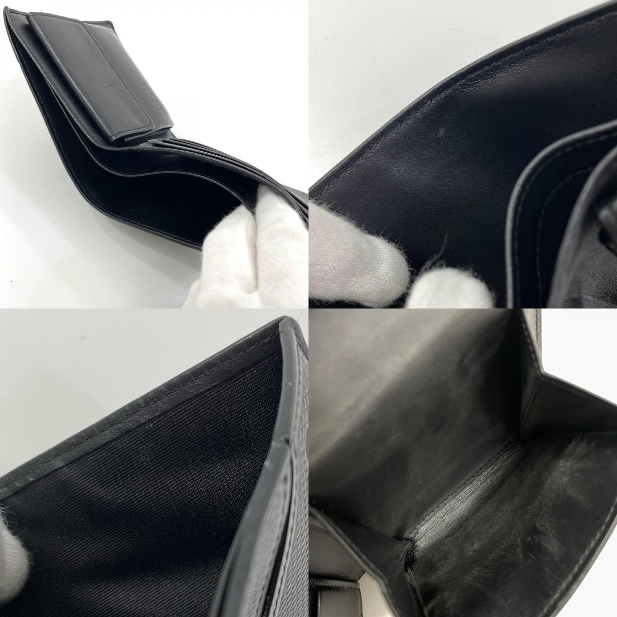 【中古】LOEWE | ロエベ パズル バイフォールド コインウォレット コンパクトウォレット 二つ折り財布 C510501 ブラック【尾張小牧店】