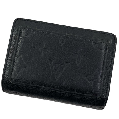 【中古】LOUIS VUITTON | ルイ・ヴィトン ポルトフォイユ クレア モノグラム アンプラント 二つ折り財布 ラウンドファスナーM29202 ブラック【尾張小牧店】