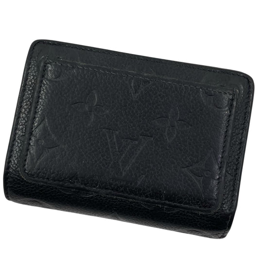 【中古】LOUIS VUITTON | ルイ・ヴィトン ポルトフォイユ クレア モノグラム アンプラント 二つ折り財布 ラウンドファスナーM29202 ブラック【尾張小牧店】