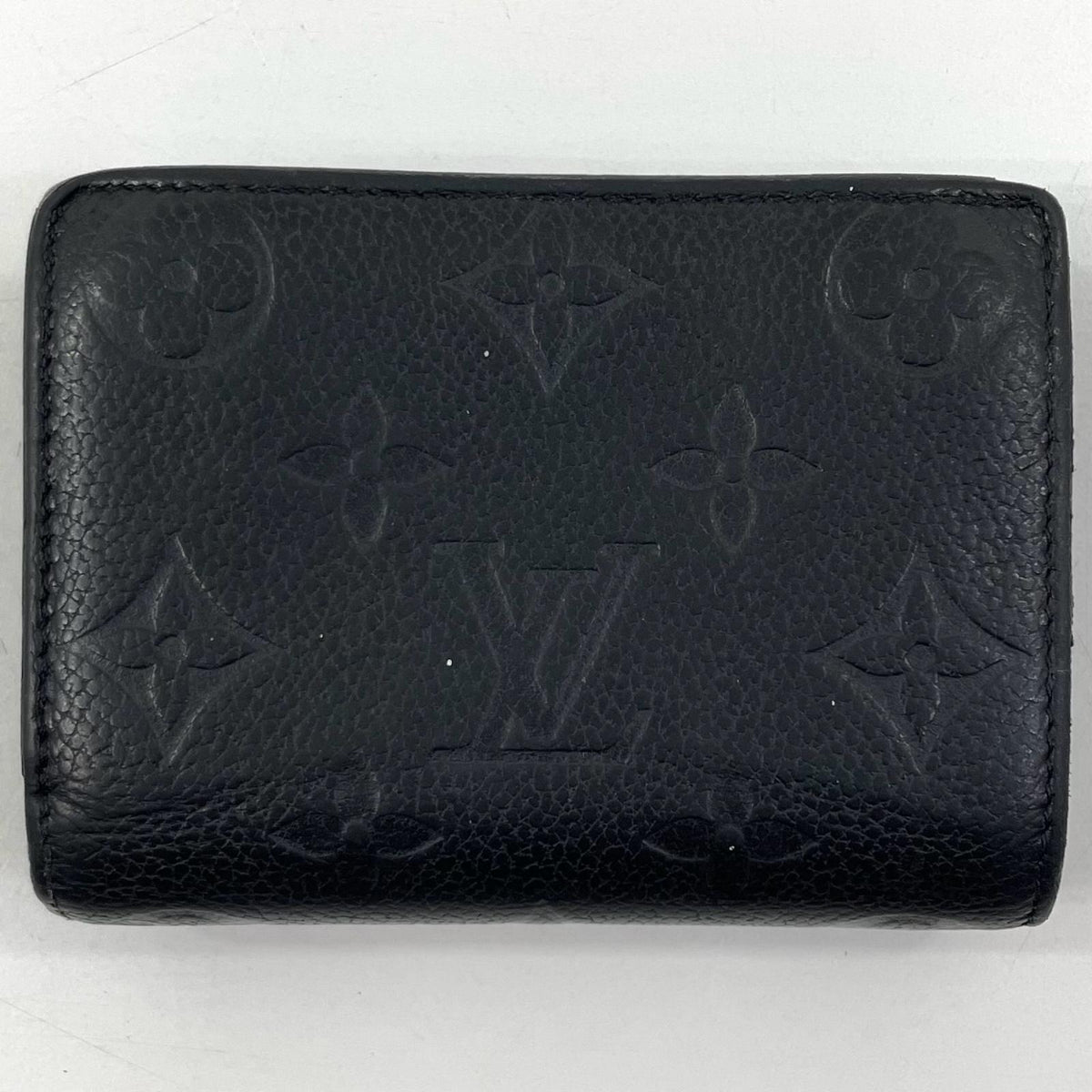 【中古】LOUIS VUITTON | ルイ・ヴィトン ポルトフォイユ クレア モノグラム アンプラント 二つ折り財布 ラウンドファスナーM29202 ブラック【尾張小牧店】
