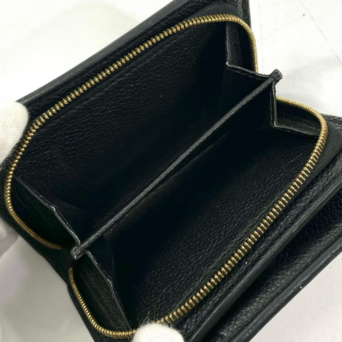 【中古】LOUIS VUITTON | ルイ・ヴィトン ポルトフォイユ クレア モノグラム アンプラント 二つ折り財布 ラウンドファスナーM29202 ブラック【尾張小牧店】