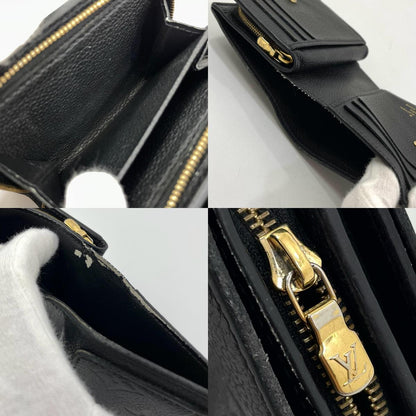 【中古】LOUIS VUITTON | ルイ・ヴィトン ポルトフォイユ クレア モノグラム アンプラント 二つ折り財布 ラウンドファスナーM29202 ブラック【尾張小牧店】